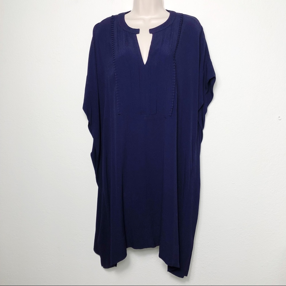 [Diane Von Furstenberg] Navy Blue Kaftan Tunic